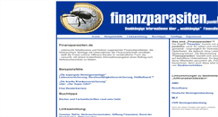 Desktop Screenshot of finanzparasiten.de